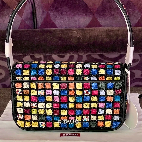 πΊπ2XHPππΊ NWT Staud Tommy Shoulder Bag Dance Floor - Picture 5 of 16